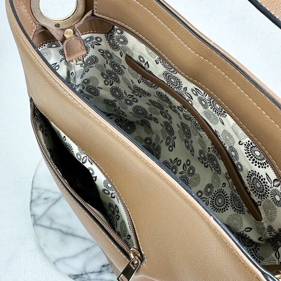 Light Brown Handbag Purse Satchel Bag from My Sweet Auntie *Excellent Condition - Picture 5 of 8